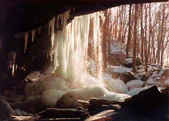 Big Laurel Falls, frozen by the Winter of '93