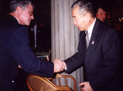 [Friends of Scott's Gulf President Ross Cardwell thanks Masatoshi Ono, former chairman/CEO of Bridgestone/Firestone, who gave us the Centennial Wilderness.]